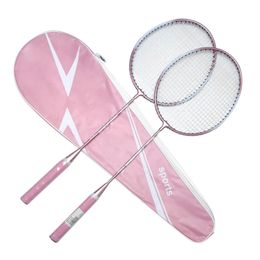 2 pièces raquettes de Badminton professionnel avec sac de transport ensemble accessoire de sport de plein air intérieur équipement de débutant de Badminton 231120