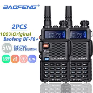 2 uds Baofeng BF-F8 + Walkie Talkie banda Dual VhfUhf SMA-F Radio bidireccional BF F8 + F8 Comunicador Ham CB Radio rango Hf transceptor