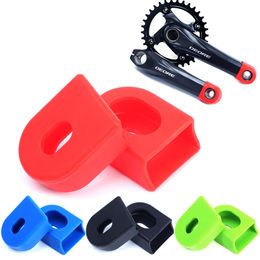 2 stks fiets crank cover protector silicagel fiets race crank laars beschermers crankset protective case