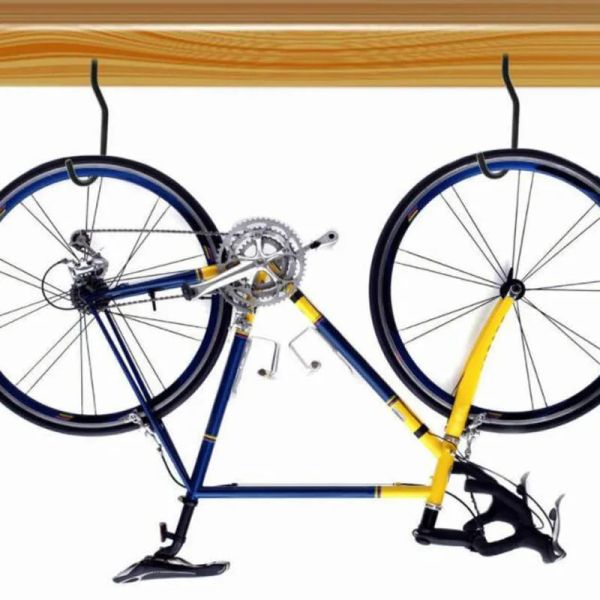 Soporte de pared de la pared de bicicleta de 2 piezas Ganchos de almacenamiento de bicicleta de carretera Grande