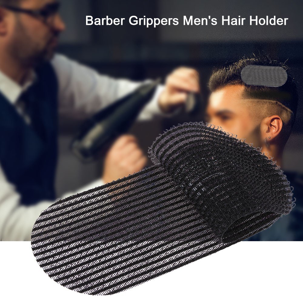 2 pçs pinça de cabelo preto aparar adesivo de cabelo estilo corte aparar pinças de barbeiro salão masculino ferramentas de suporte de cabelo