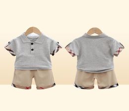 Ensemble de vêtements d'été 2 pièces pour garçons, chemises et shorts à la mode, tenues pour bébés garçons, survêtements pour tout-petits de 0 à 5 ans, 9393635
