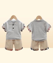 Ensemble de vêtements d'été 2 pièces pour garçons, chemises et shorts à la mode, tenues pour bébés garçons, survêtements pour tout-petits de 0 à 5 ans, 9152255