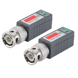 2 stks Camera CCTV Coax Cat5 naar BNC Male Video Passieve Balun UTP-transceiver Connector Passieve Transceivers