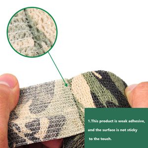 2-stcs camouflage tape niet-geweven stof zelfklevende type buitengereedschap decoratie