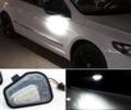 2pcs Canbus LED Mirror Mirror Pudding Lights Lampe pour VW Jetta 10-15 / EOS 09-11 / PASSAT B7 2010 ~ / CC 09-12 / SCIROCCO 09-142014034