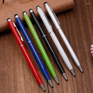 2 stks capacitieve balpennen voor het schrijven van kantooraccessoires schoolbenodigdheden student leraar briefpapier mobiele touch pen