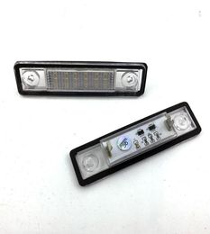 2pcs Car 18 LED PLAQUE DE LICTRATION LED 12V lampe à plaque d'immatriculation blanche pour Opel Astra G Astra F Corsa B Zafira A Vectra B pour Omega A2824229