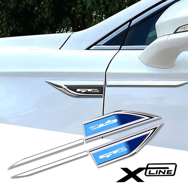 Puertas de accesorios de automóvil de 2 piezas Palabra de cuchilla para automóviles para Kia K3 K5 Seltos Atlantica Forte Rio Stinger GT Gtline Xline