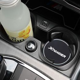 2 stks Auto Coaster Water Cup Bottle Holder Mat Silica Gel Bottle Pad voor Mitsubishis Xpander Car Styling Accessoires