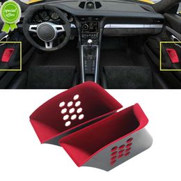 2 Stuks Auto Deur Armsteun Opbergdoos Organizer Auto Interieur Armsteun Storage Case Rode Auto Accessoires Voor Porsche 911 boxster Cayman