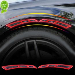 2 Stuks Auto Spatbord Wiel Wenkbrauw Reflecterende Stickers Flexibele Auto Spatlappen Splash Guard Anti-Kras Protector Sticker accessoires