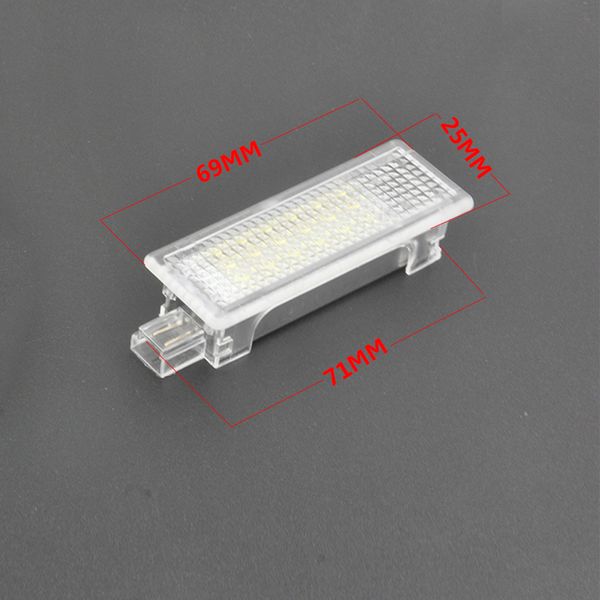 Luz LED de cortesía para pies debajo de la puerta, sin Error, para BMW 1, 3, 5, 7series, E87, E90, E92, E93, F10, E60, E61, F10, X1, X3, X5, X6, Z4256y, 2 uds.