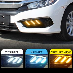 2 stks Auto LED Dagrijverlichting DRL voor Honda Civic 10e 2016 2017 2018 Dag Light