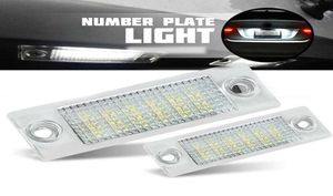2pcs Car LED LED Numéro de licence Plaque lampe pour VW Transporter T5 Multivan Caravelle Eurovan Passat Caddy Touran Golf Car4806192
