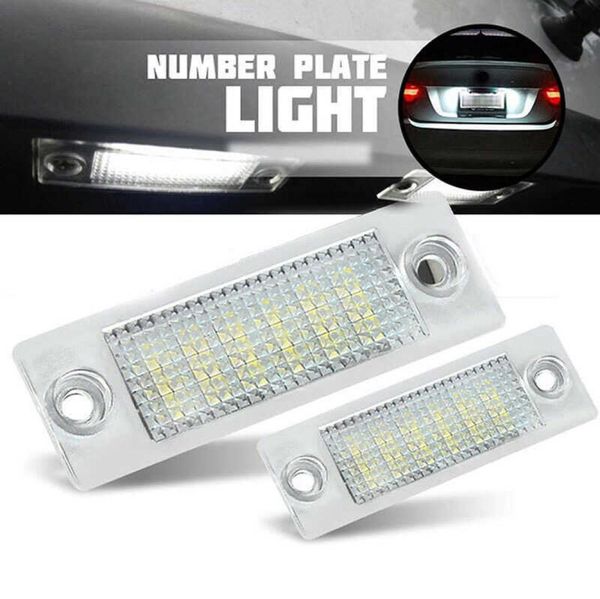 Lampe LED pour plaque d'immatriculation de voiture, 2 pièces, pour VW Transporter T5 Multivan Caravelle Eurovan Passat Caddy Touran Golf Car5512750