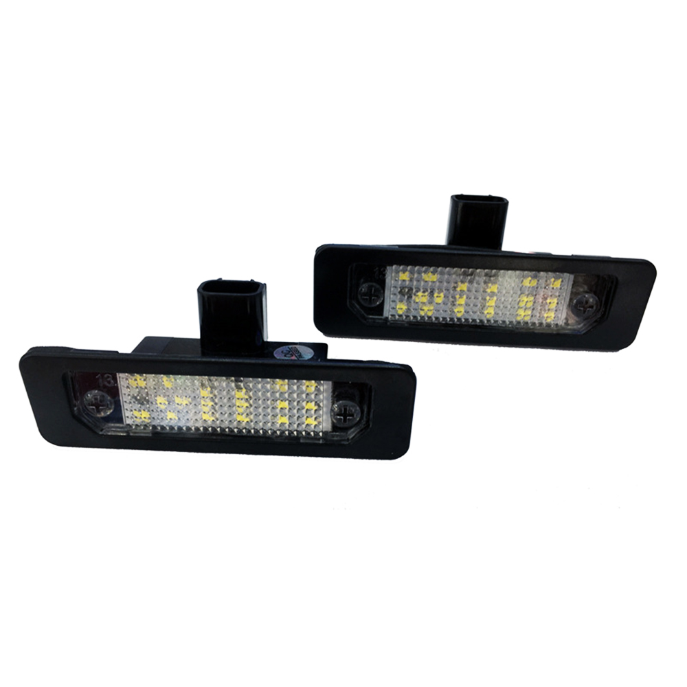 2Pcs Car LED License Plate Light Lamp for Ford Mustang Fusion Flex Taurus for Lincoln MKS MKZ MKT MKX