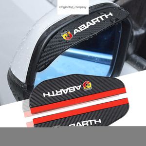 2 pièces rétroviseur de voiture en fibre de carbone housse de pluie pour abarth 695 595 500 competizione 124 Spider PUNTO