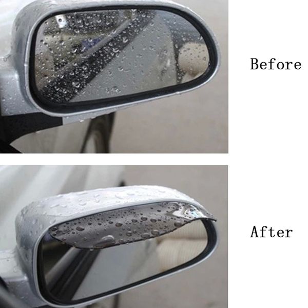 2PCS coche espejo retrovisor lluvia ceja visera lluvia ceja