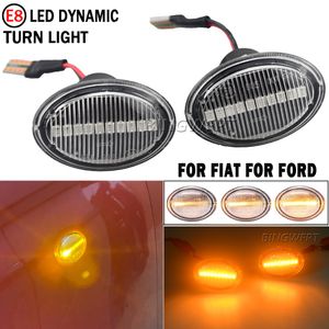 2 stuks LED dynamische zijmarkeringslicht richtingaanwijzer lamp voor FIAT 4S 63 3P NUOVA 500 ABARTH Voor Ford KA DESDE Lancia YPSILON Maserati