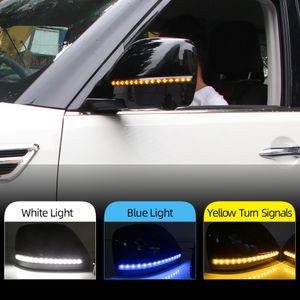 Auto zijaanzicht Mirror LED Turn Signal Lamp DRL overdag hardlooplicht voor Nissan Patrol Armada Y62 2016 2017 2018 2019