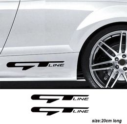 2 stks auto -sticker voor Kia GT GTLine Rio Xline Sportage R Stinger Venga Ceed Sorento Picanto Stonic Morning9549553