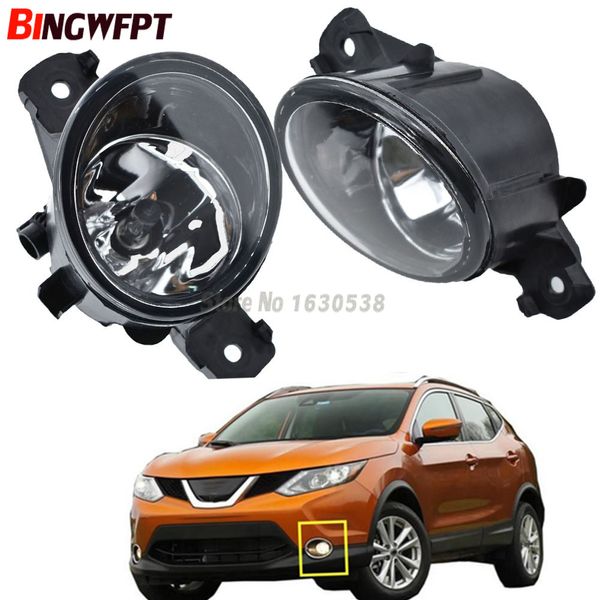 2 uds luces antiniebla halógenas de estilo de coche para Nissan Rogue 2008-2010 luces antiniebla LED para parachoques delantero derecho izquierdo