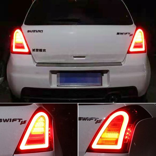 Style de voiture pour les feux arrière Swift Suzuki 2005-2016 LED DE TAILLE LED SWIFT lampe arrière DRL Frein de signal ACCESSOIRES AUTO AUTOR