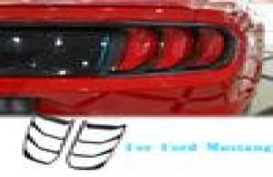 2 Stuks Koolstofvezel Abs Achterbumper Achterlicht Lamp Cover Voor Ford Mustang 18 Exterieur Accessoires2599699
