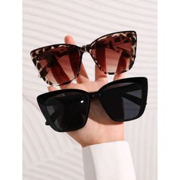 2pcs Cat Eye Fashion Fashion Black tortue-toit