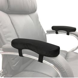 2pcs coussins d'accoudoir de chaise housses de chaise en mousse à mémoire de forme ultra douce support d'oreiller de coude ajustement universel pour la maison ou les chaises de bureau coudes Re200e
