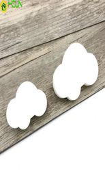 2pcs Children Room Knobs and Handles Cartoon Furniture Handles Soft PVC White Cloud Door Knob Drawer Cabinet s for kids5784105