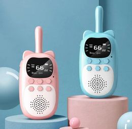 2pcs Childrens Walkie Talkie Charge 1000mAh Gandofeuille de 0,5 W 3 km Émetteur-récepteur sans fil pour Childrens Toys Girthy Gift 240517