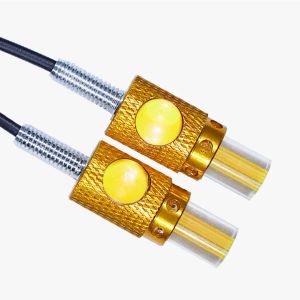 2 piezas Colorida de Eagle Eye LED Reverse Copia de respaldo Conducción de luz estroboscópica Lámpara de la luz de la motocicleta Lámpara del mar de la luz del día