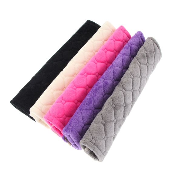 2 pièces housses de ceinture de sécurité confortables épaulière de voiture en peluche douce pour adultes enfants accessoires intérieurs de voiture