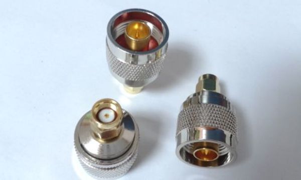 10pcs cuivre N prise mâle au connecteur adaptateur coaxial RP-SMA Plug