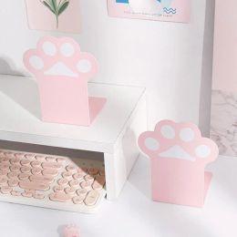 2 stks Creative Cat Paw boeken doorbladen Kawaii Anti-Skid Book Organizer Desktop Book Support Korean Stationery School Office Supplies