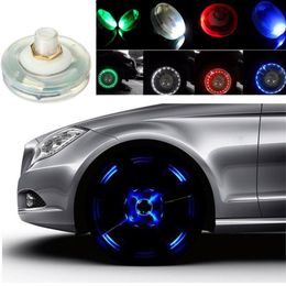 2 pièces décor lampe vannes Auto accessoire voiture moto roue lumière Air bouchons voiture-style pneu Valve bouchons énergie solaire LED Light2544