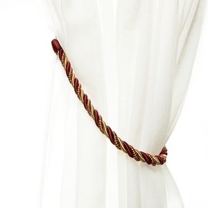 2pcs Decorative Tieback Ropes Ropes Holdbacks Tiebacks for Curtain Use with Hook Mandmade Weave Curtain Tieback