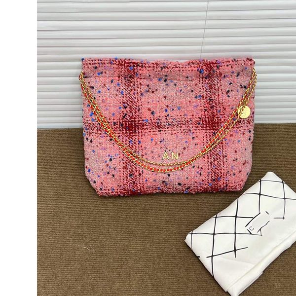 2 piezas Bolso de mano de diseñador Bolso de colección Bolsos de hombro para mujer Bolso cruzado de moda para mujer Tejido de hilo de colores Gran capacidad y buena sensación en la mano