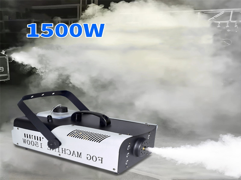 2pcs DMX Smoke Machine 1500W Fog Hazer Machine pour Dj Disco Bar Stage Equipment avec télécommande