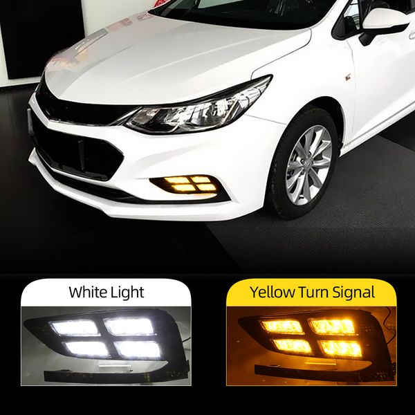 2pcs DRL para Chevrolet Cruze 2016 2017 2018 LED Daytime Running Light Auto Light Day Light Lecher impermeable Lámpara de niebla impermeable