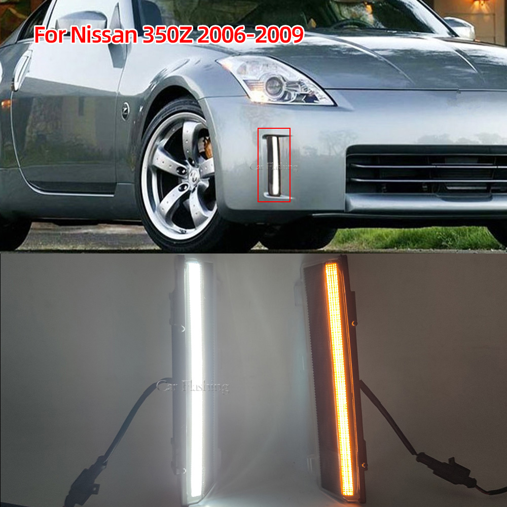 LED Front Bumper Light Daytime Lights Drl Turn Signal Light dla Nissan 350Z Z33 LCI 2003 2004 2005 2006 2007 2008 2009