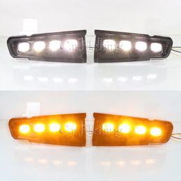 2 Stuks Drl Led-dagrijverlichting Voor Ford Bronco 2021 2022 Mistlampen Voorbumper Verlichting Met Dynamische Richtingaanwijzer mistlamp