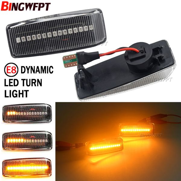 Feu de position latéral LED ambre dynamique, clignotant, clignotant, pour Mercedes Benz C E S SL classe W201 190 W202 W124 W140, 2 pièces