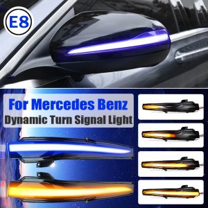 2PCS Blinker dynamique pour Mercedes Benz C E S GLC W205 X253 W213 W222 V Classe W447 Signal de virage LED Indicateur de rétroviseur