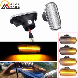 2 stks dynamische knipper LED -zijkant marker licht draai signaallamp voor Toyota Land Cruiser Prius Kluger Wish Rav4 Altezza Crown Lexus