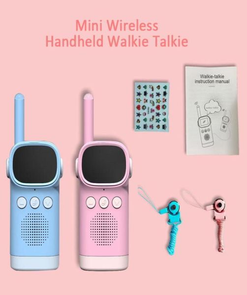 2pcs Electronic Kids Walkie Talkie Toys Enfants Spy Gadgets Baby Radio Téléphone 3 km GAUCHE ANNIVERSIER