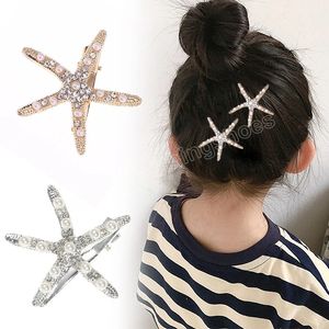 2 pièces élégant étoile de mer épingle à cheveux femmes filles douce étoile de mer pince à cheveux chapeaux côté frange Clips mode cheveux accessoires cadeaux