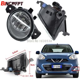 2 stks Mistlamp Montage Super Bright Mistlampjes voor Nissan Micra 2002-2010 Halogeenmistlampen Licht